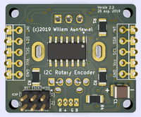 I2C Rotary Encoder v2.2 alanäkymä I2C Rotary Encoder v2.2 alanäkymä